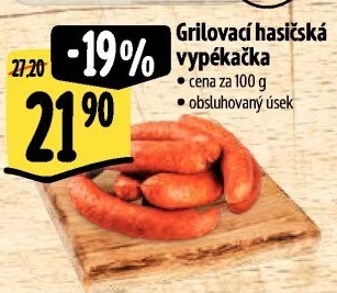 Klobása hasičská vypékačka