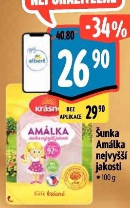 Šunka Amálka nejvyšší jakosti Krásno