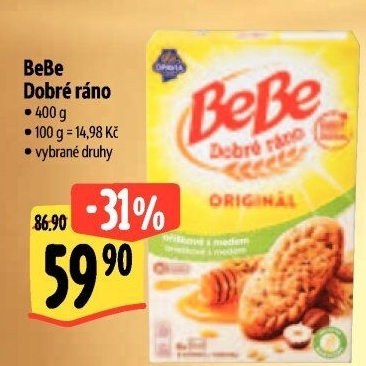 Sušenky BeBe Dobré ráno Opavia