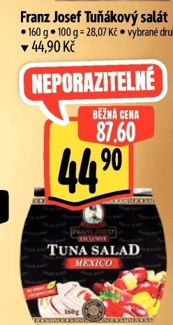 Tuňákový salát Exclusive Franz Josef Kaiser - Albert akcniletaky.com