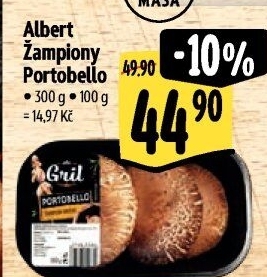 Žampiony Portobello Albert Gril