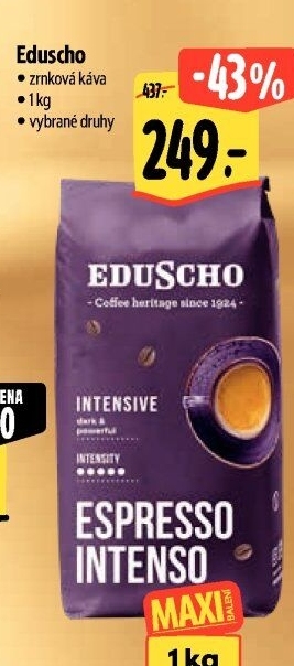 Zrnkové kávy Eduscho