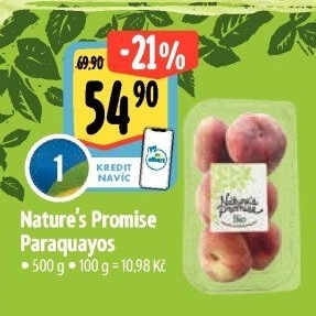 Broskve Paraguayo bio Nature'