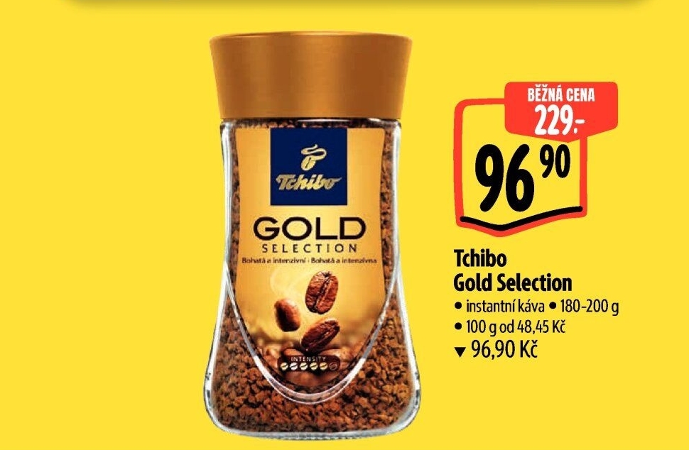 Instantní káva Tchibo Gold Selection