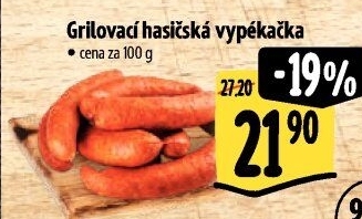 Klobása hasičská vypékačka