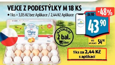 Vejce z podestýlky M Česká chuť