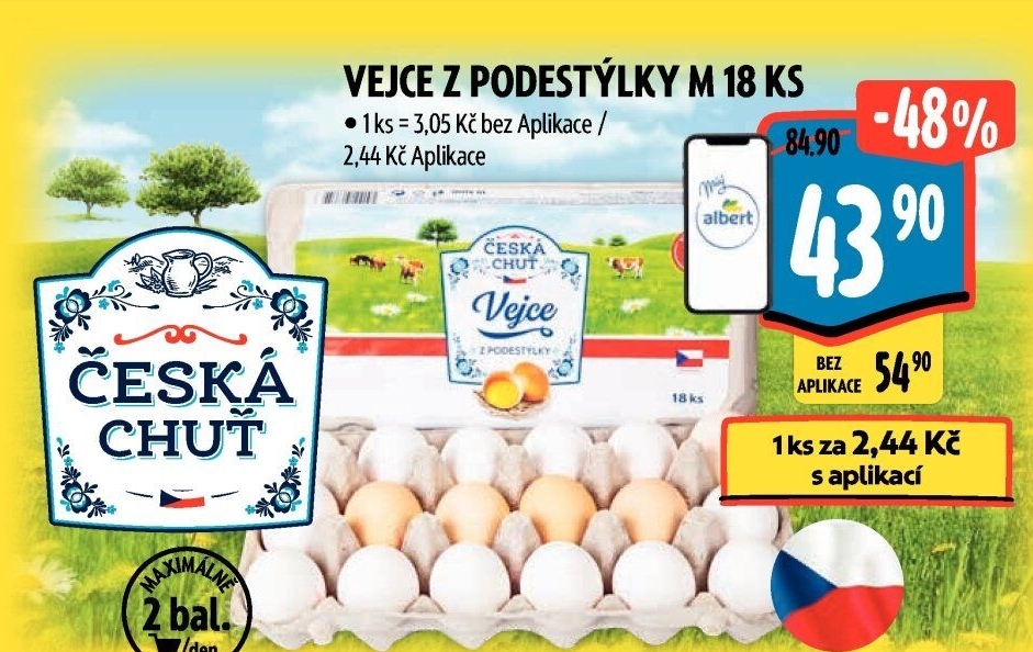 Vejce z podestýlky M Česká chuť