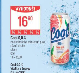 Nealkoholické pivo ochucené Staropramen Cool