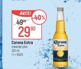 Pivo světlý ležák Corona Extra