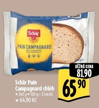 Chléb bez lepku Pain Campagnard Schär