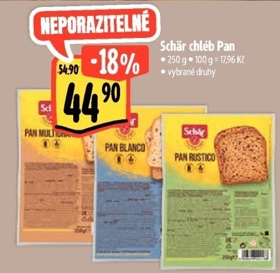 Chléb bez lepku Pan Schär