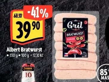 Grilovací klobása bratwurst Albert Gril