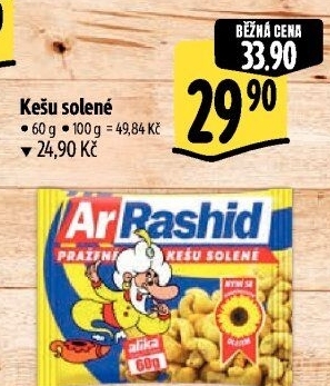 Kešu pražené Ar Rashid