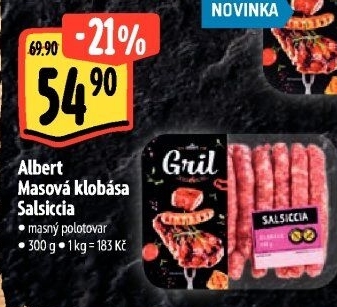 Klobása masová salsiccia Albert Gril