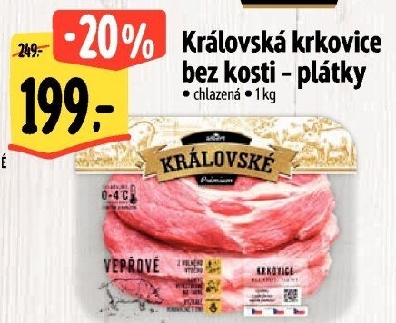 Královská vepřová krkovice bez kosti Premium Albert