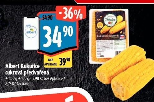 Kukuřice cukrová předvařená Albert