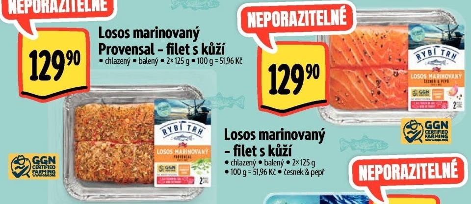 Losos marinovaný filety Albert