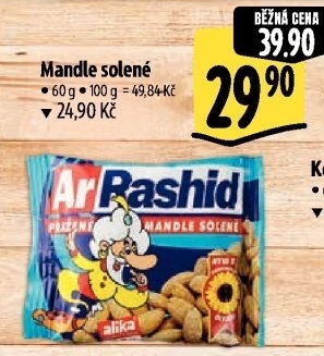 Pražené mandle Ar Rashid