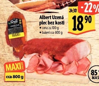 Uzená plec bez kosti Albert Gril