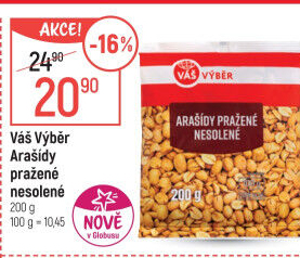 Arašídy pražené Váš Výběr