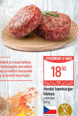 Hovězí hamburger Globus