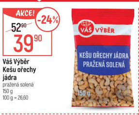 Kešu pražené Váš Výběr