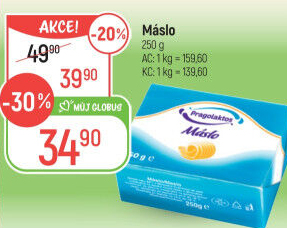 Máslo Mlékárna Pragolaktos