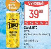 Míchaný nápoj Bavorák Citrus Fernet Stock