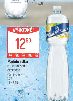 Ochucená voda Poděbradka