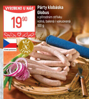 Párty klobása Globus