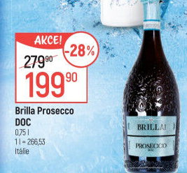 Prosecco Extra Dry DOC Brilla