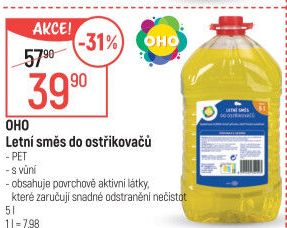 Směs do ostřikovačů letní OHO