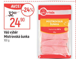 Šunka dušená Mistrovská Váš Výběr