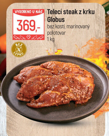 Telecí steak z krku marinovaný Globus