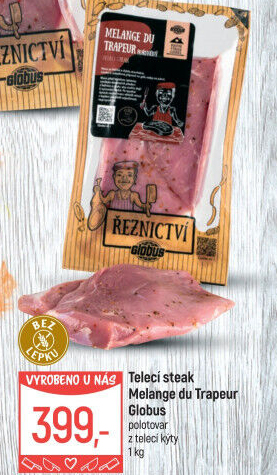 Telecí steak z kýty Melange du Trapeur Globus
