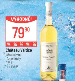 Vína Chateau Valtice