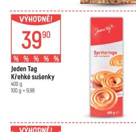 Jeden Tag Křehké sušenky