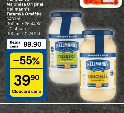 Hellmann's Tatarská omáčka / Majonéza Originál