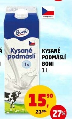 Nápoj podmáslí kysané Boni