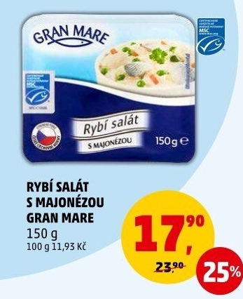 Rybí salát s majonézou Gran Mare