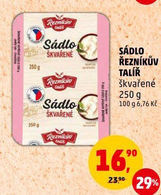 Sádlo škvařené Řezníkův talíř