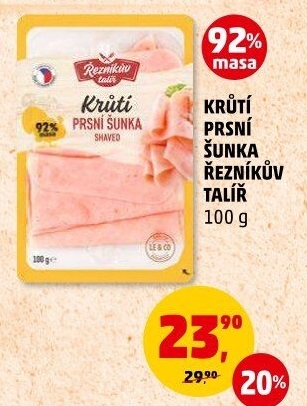 Šunka krůtí prsní Řezníkův talíř