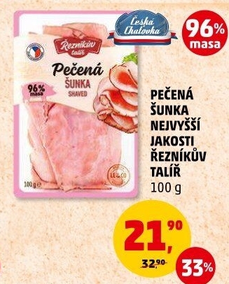 Šunka pečená nejvyšší jakosti Řezníkův talíř