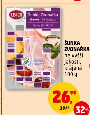 Šunka Zvonařka nejvyšší jakosti LE&