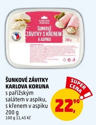 Šunkový závitek v aspiku Karlova Koruna