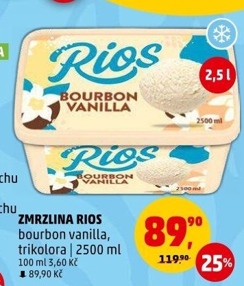 Zmrzlina ve vaničce Rios