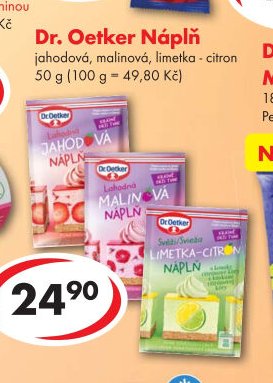 Dr. Oetker Náplň