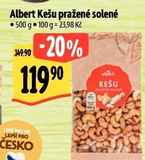 Kešu pražené Albert