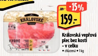 Královská vepřová plec bez kosti Premium Albert