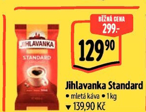 Mletá káva Standard Jihlavanka
